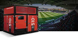 HIMOINSA Power Cubes in KV Oostende's new stadium in Belgium