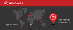 HIMOINSA continues to grow in Southern Africa and announces a new subsidiary to open whithin 2016