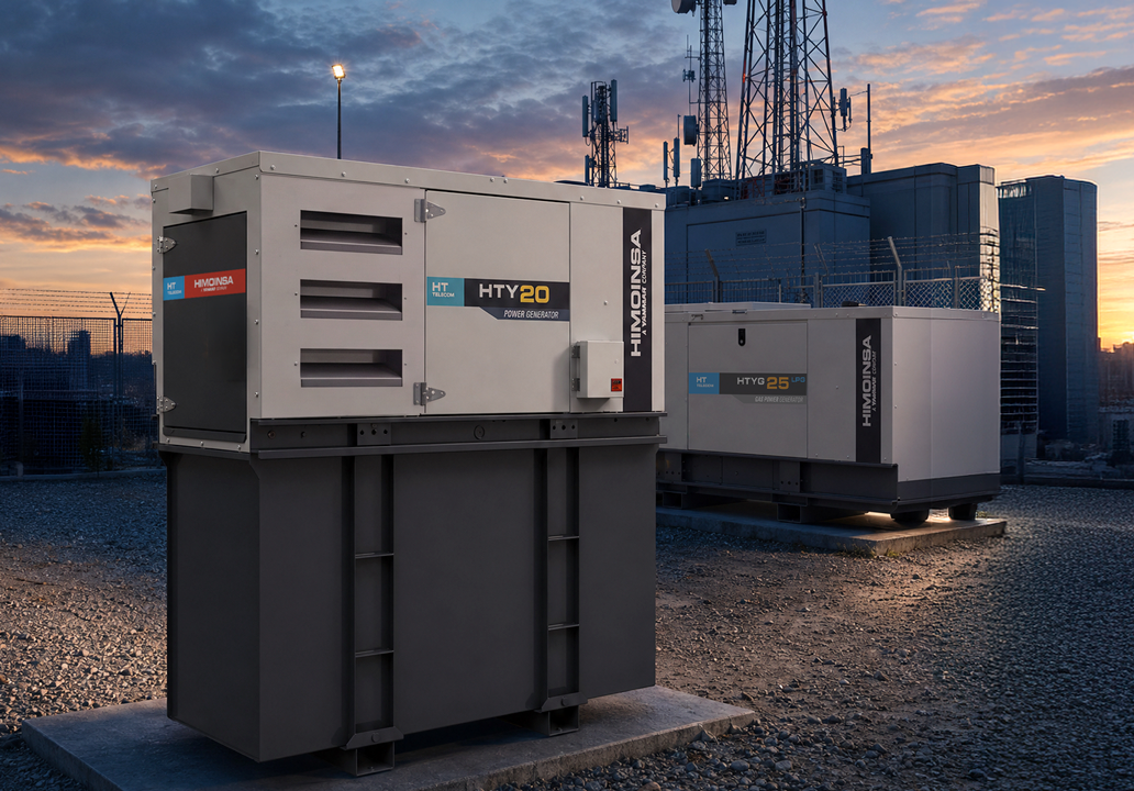 HIMOINSA stengthens its HT Range with new diesel and gas solutions for telecommunications infrastructure