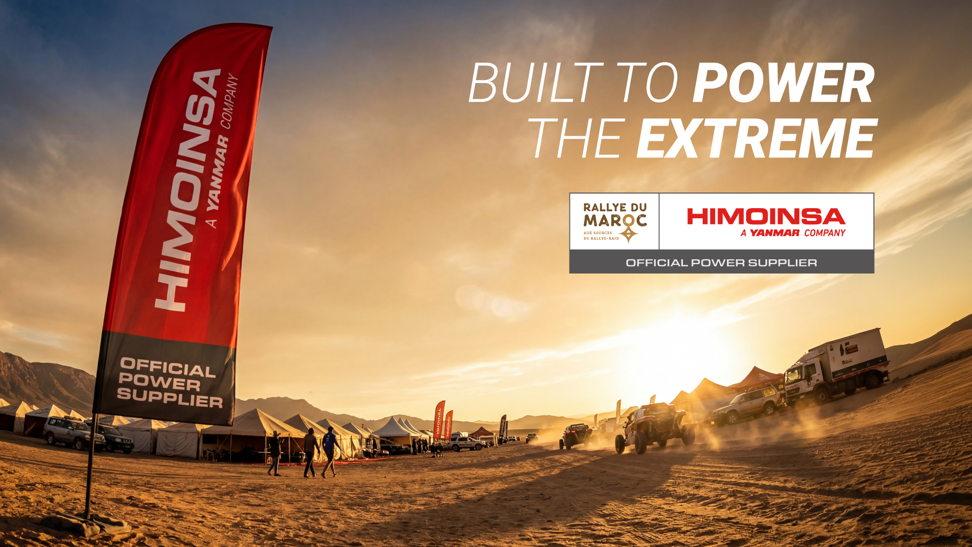 HIMOINSA becomes the Official Power Supplier of the Rallye du Maroc and will provide power for one of the most demanding events on the global rally raid circuit